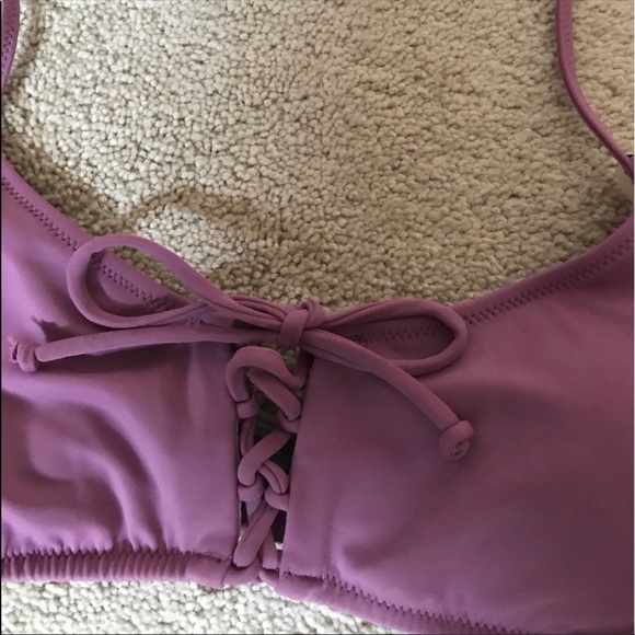 VS PINK LACEUP HALTER TOP BIKINI - Picture 3 of 3